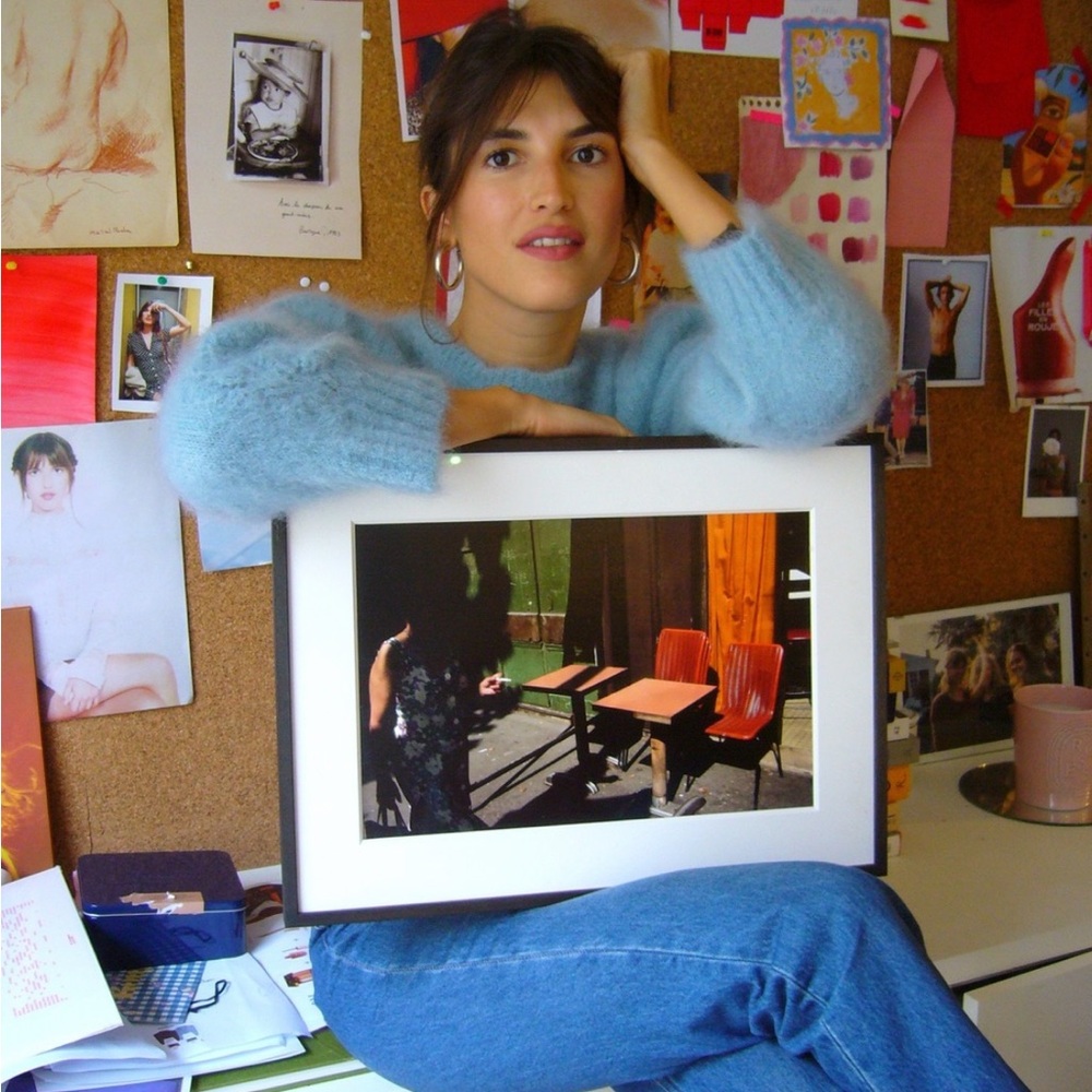 Blue Mohair Sweater